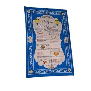 Italian Flavors of the Coast Dish Tea Towel 21”x31”